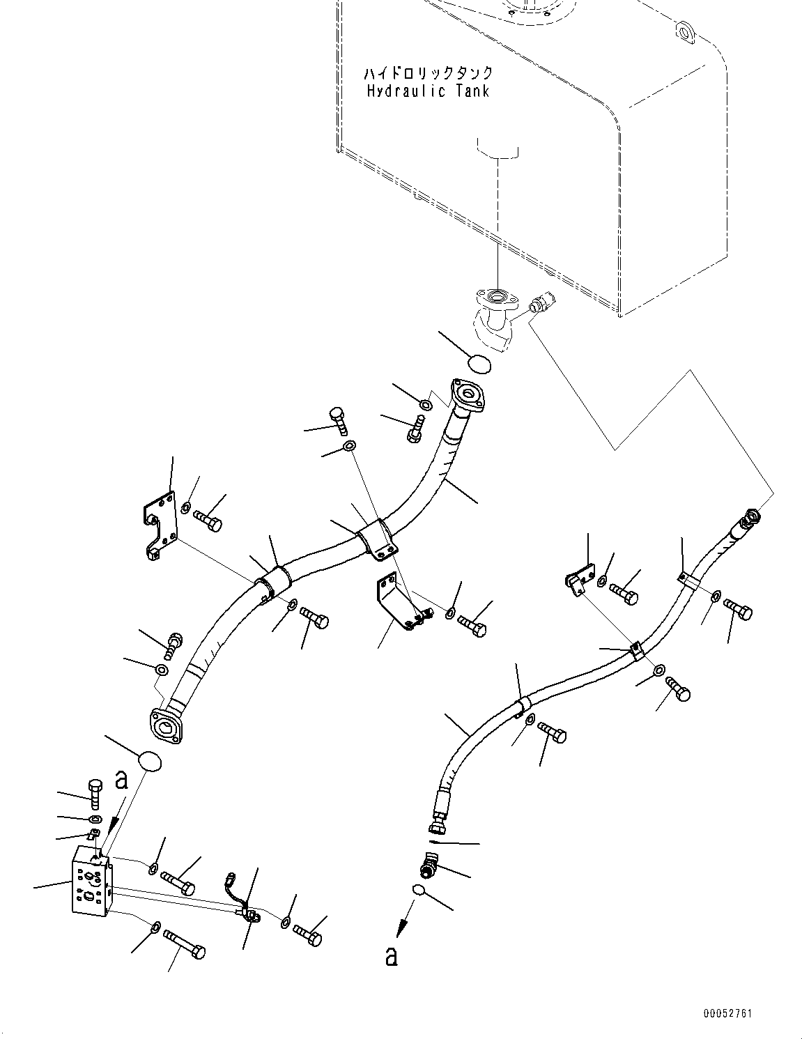 Wheel Loaders Komatsu / WA430-6 S/N 65501-UP (ecot3, For EU)(0000305c) / Hydraulic Piping, Return Piping (#65501-)(H011009 : H4200-008009)