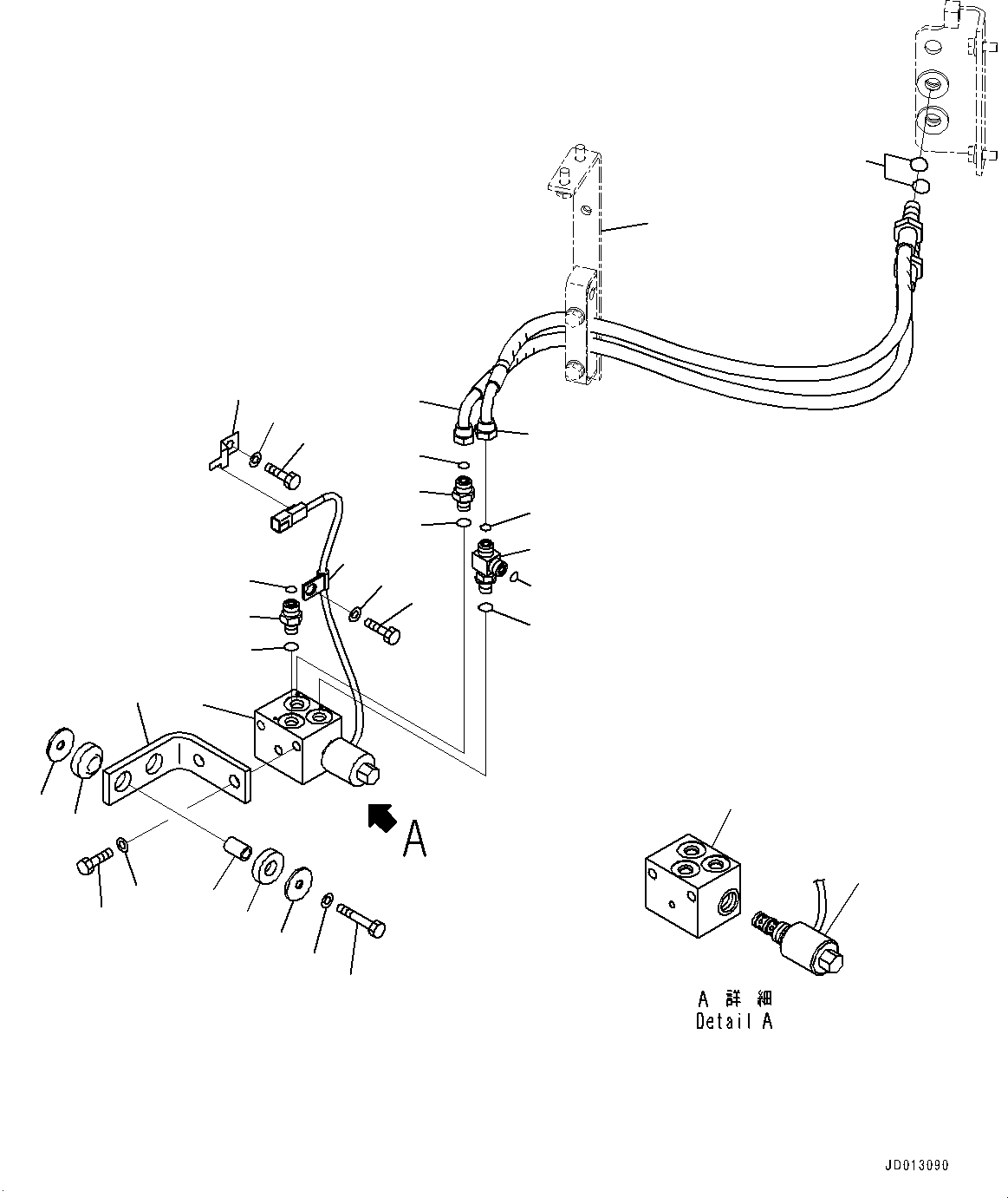 Wheel Loaders Komatsu / WA430-6 S/N 65501-UP (ecot3, For EU)(0000305c) / Hydraulic Piping, EPC Valve Piping (3/3) (#65501-)(H012007 : H4200-012007)