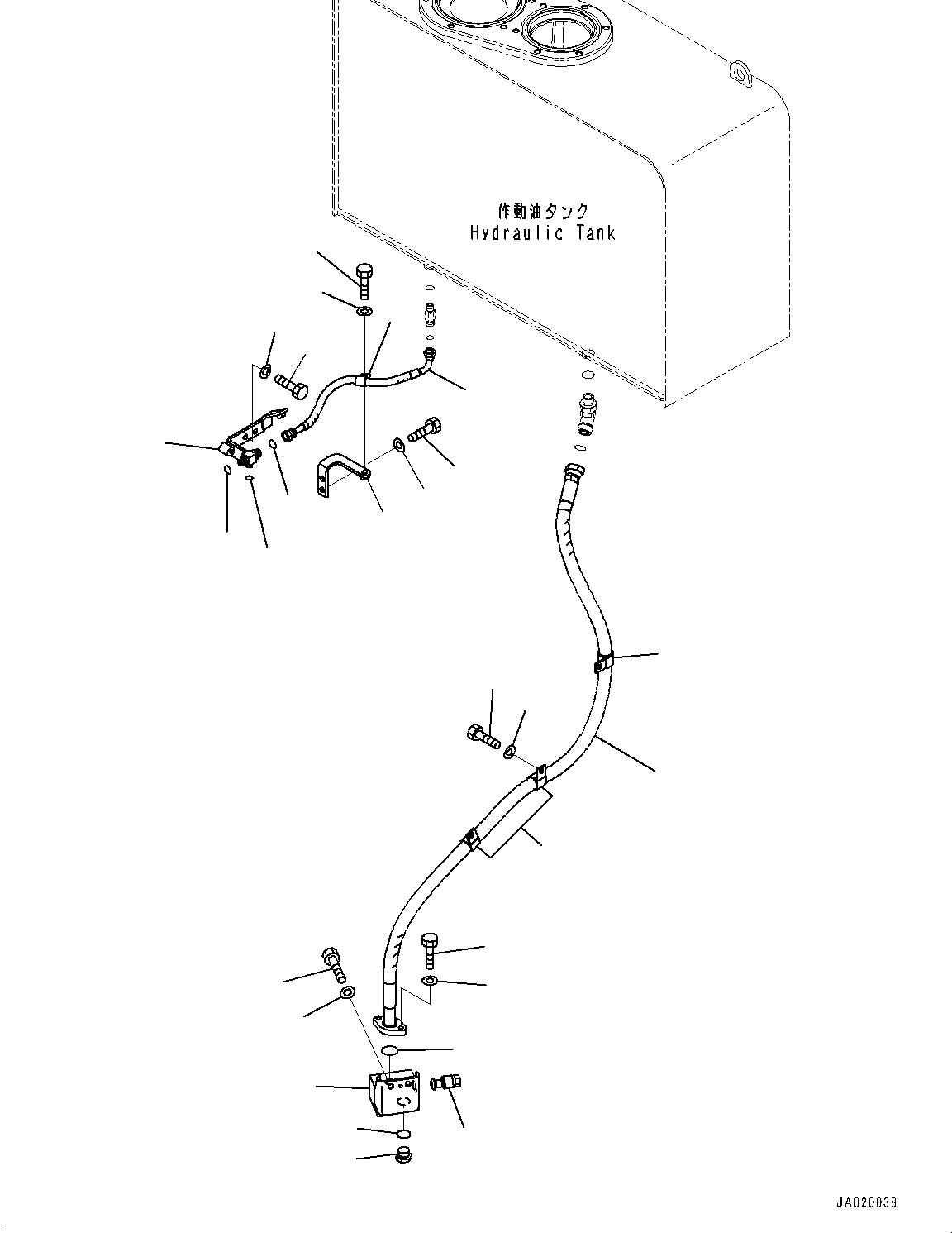 Wheel Loaders Komatsu / WA430-6 S/N 65501-UP (ecot3, For EU)(0000305c) / Hydraulic Piping, Rear Piping (#65501-)(H013015 : H4200-010015)