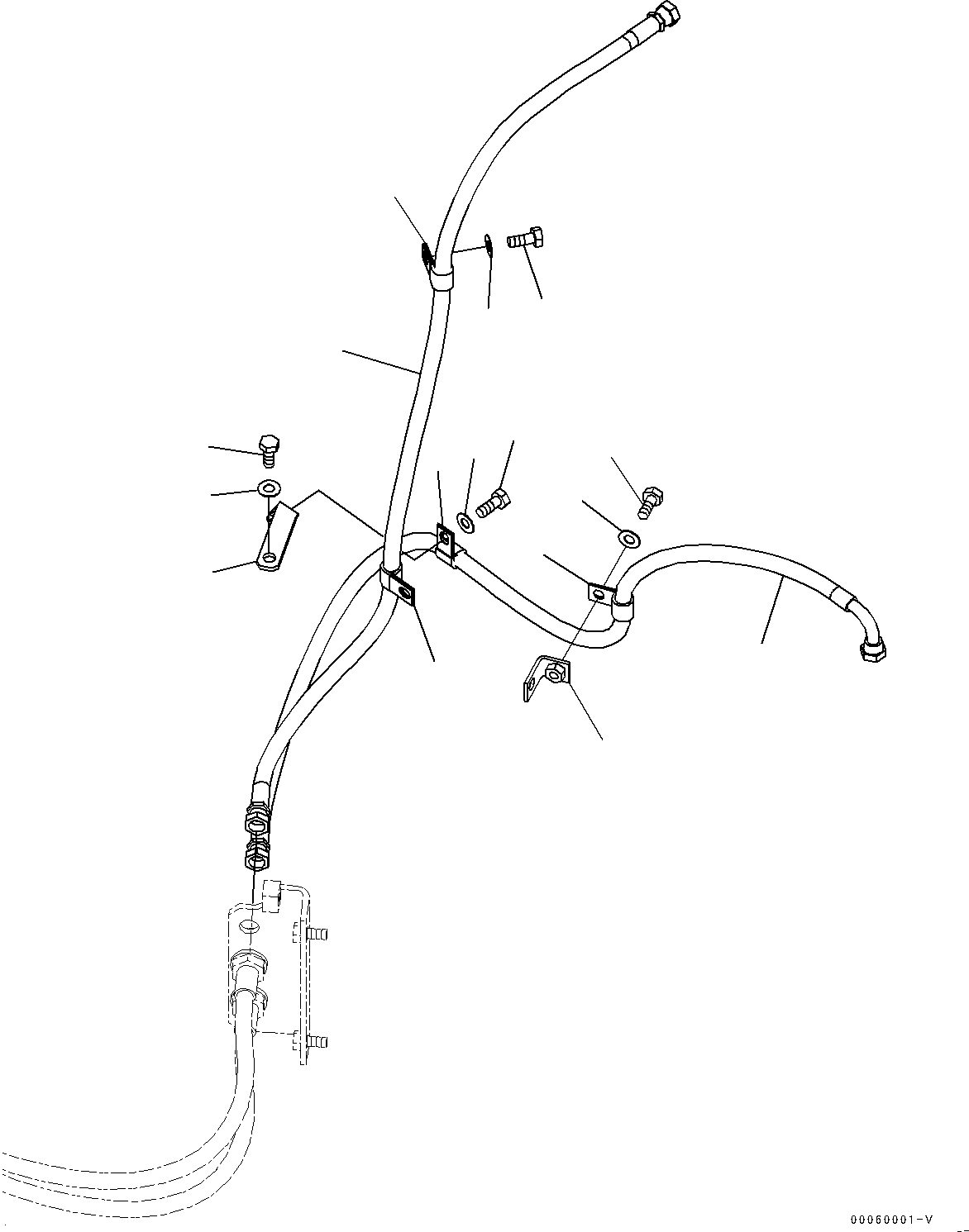 Wheel Loaders Komatsu / WA430-6 S/N 65501-UP (ecot3, For EU)(0000305c) / Hydraulic Piping, Connector Plug (#65501-)(H012015 : H4200-012015)