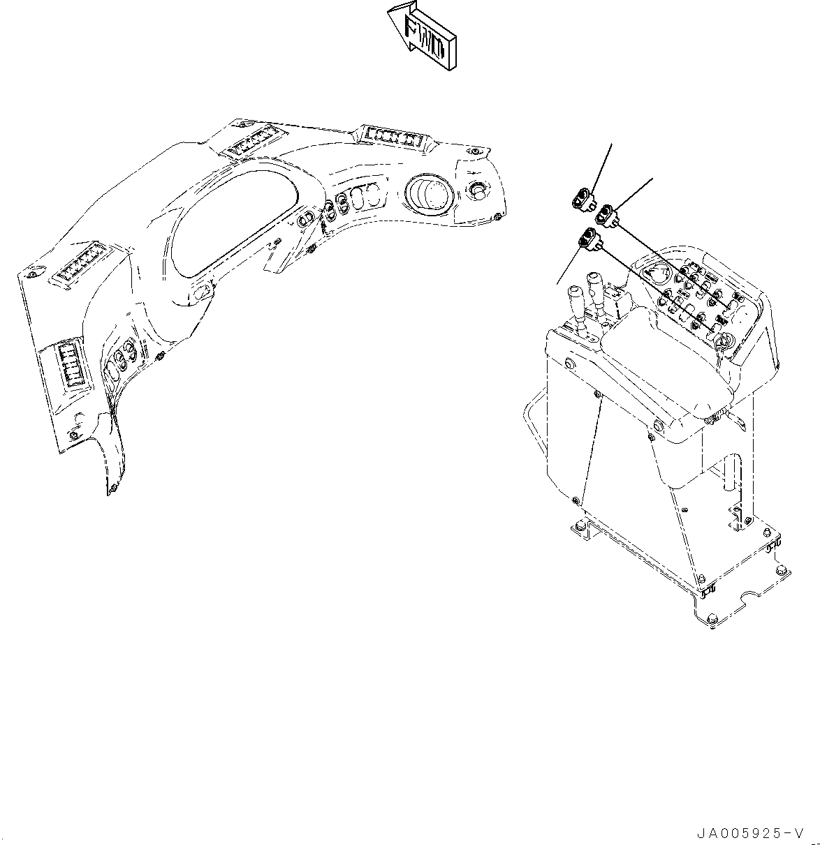 Wheel Loaders Komatsu / WA430-6 S/N 65501-UP (ecot3, For EU)(0000305c) / Brake Control, Accumulator Mounting (#65501-)(K029001 : K4460-001001)