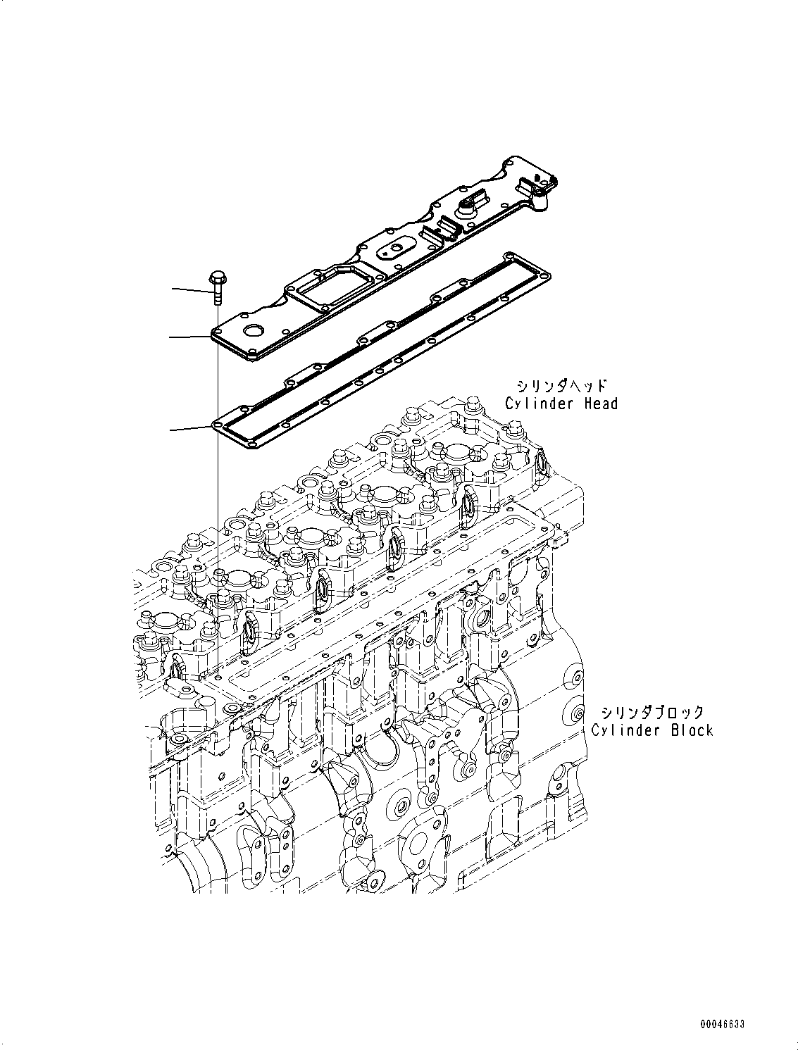 Engines Komatsu / SAA6D114E-3C S/N 26856759-UP (For WA430-6)(0000309c) / Cylinder Head (#26856759-)(A003001 : A1009-001001)