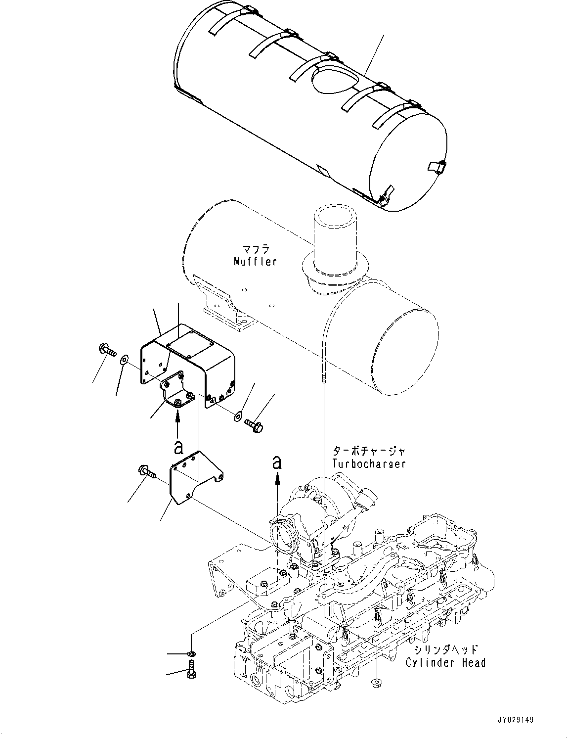 Engines Komatsu / SAA6D114E-3C S/N 26856759-UP (For WA430-6)(0000309c) / Coolant Piping(A019000 : RP 9097)