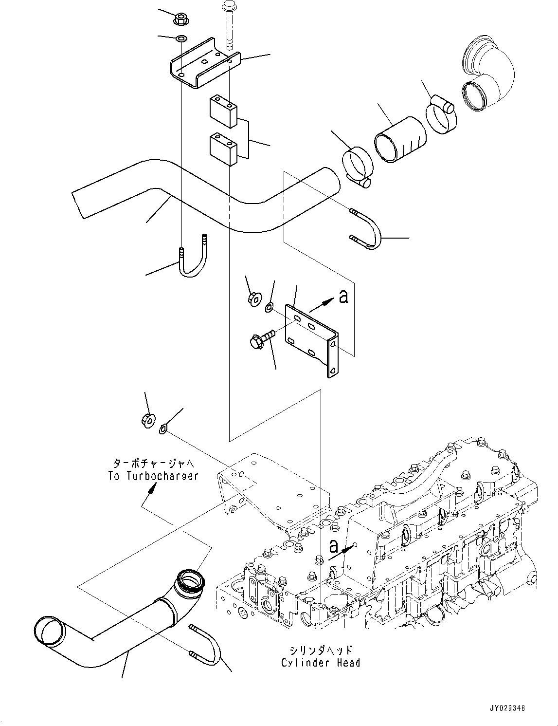 Engines Komatsu / SAA6D114E-3C S/N 26856759-UP (For WA430-6)(0000309c) / Front Gear Train Cover (#26856759-)(B007001 : ADF10-001001)