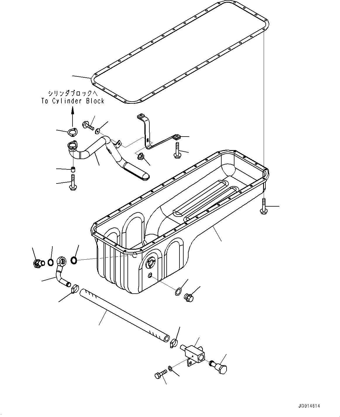 Engines Komatsu / SAA6D114E-3C S/N 26856759-UP (For WA430-6)(0000309c) / Breather Hose(B017000 : X16-0A10790)