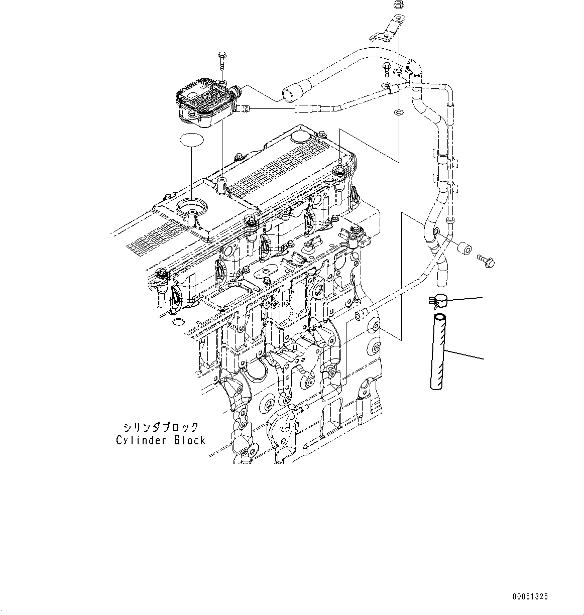 Engines Komatsu / SAA6D114E-3C S/N 26856759-UP (For WA430-6)(0000309c) / Cylinder Block (#26856759-)(B014001 : A2019-001001)