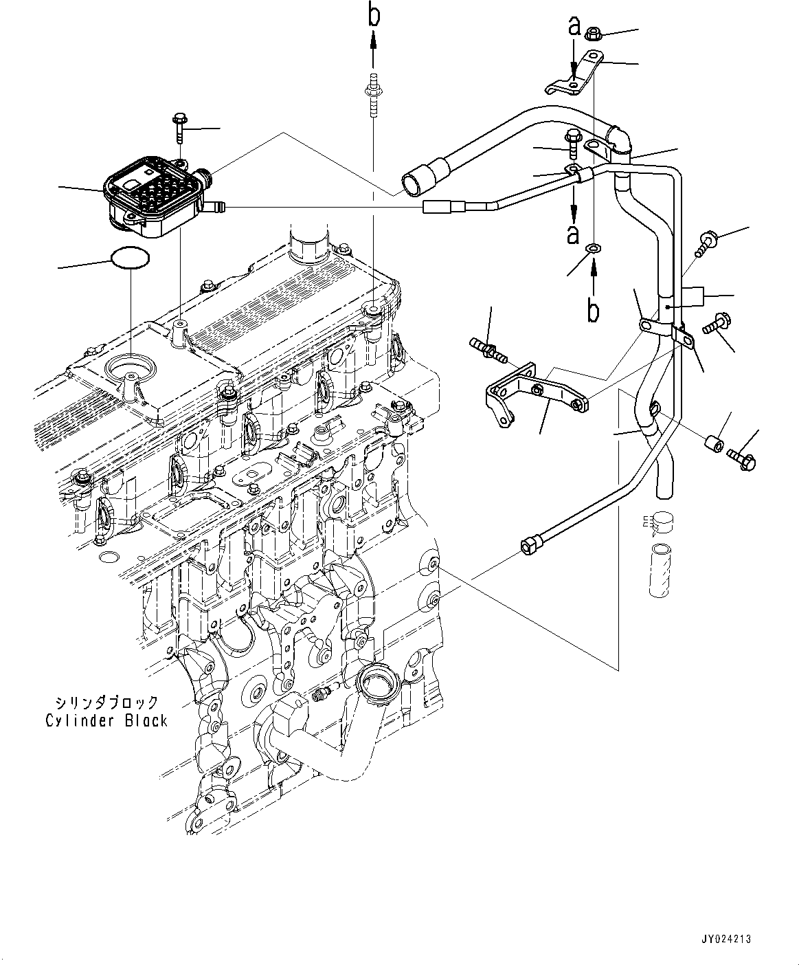 Engines Komatsu / SAA6D114E-3C S/N 26856759-UP (For WA430-6)(0000309c) / Oil Level Gauge(B023000 : LG 9677)