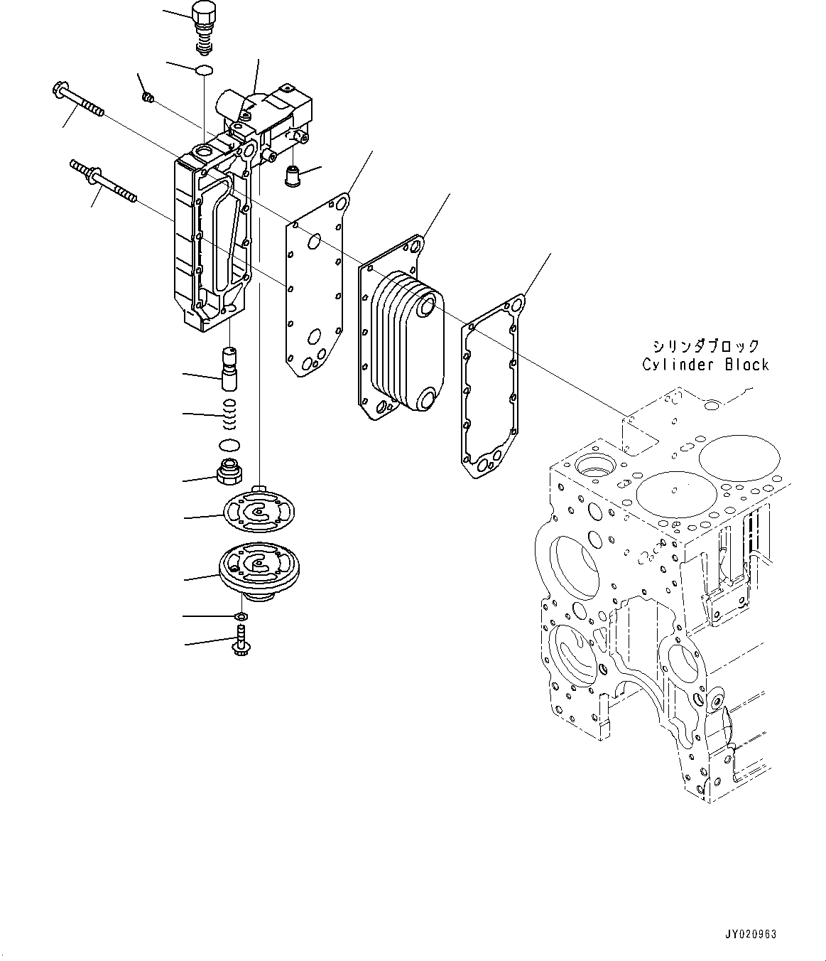 Engines Komatsu / SAA6D114E-3C S/N 26856759-UP (For WA430-6)(0000309c) / Fuel Filter Cartridge(D009000 : X16-0B90580)