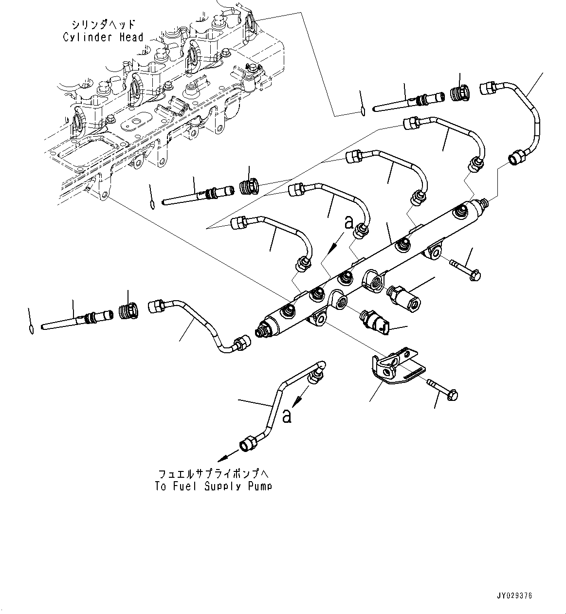 Engines Komatsu / SAA6D114E-3C S/N 26856759-UP (For WA430-6)(0000309c) / Fuel Transfer Pump, Wire Cover(D016000 : X16-0A11170)