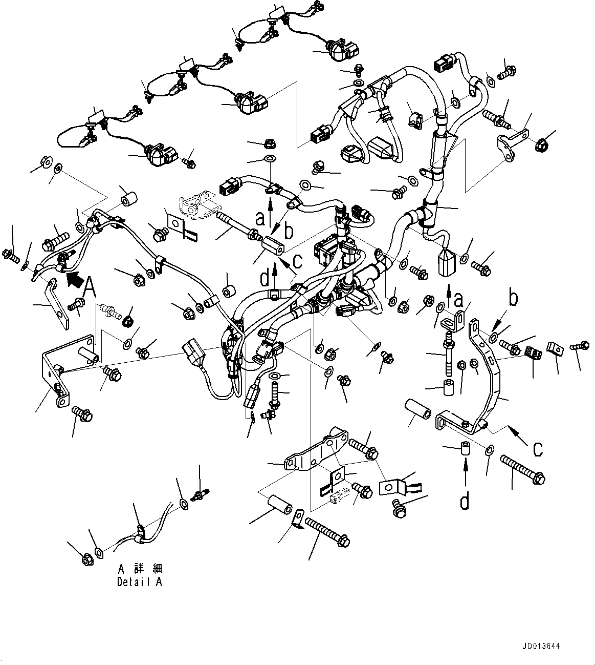 Engines Komatsu / SAA6D114E-3C S/N 26856759-UP (For WA430-6)(0000309c) / Wiring Harness (#26856759-)(F009001 : AWR00-002001)