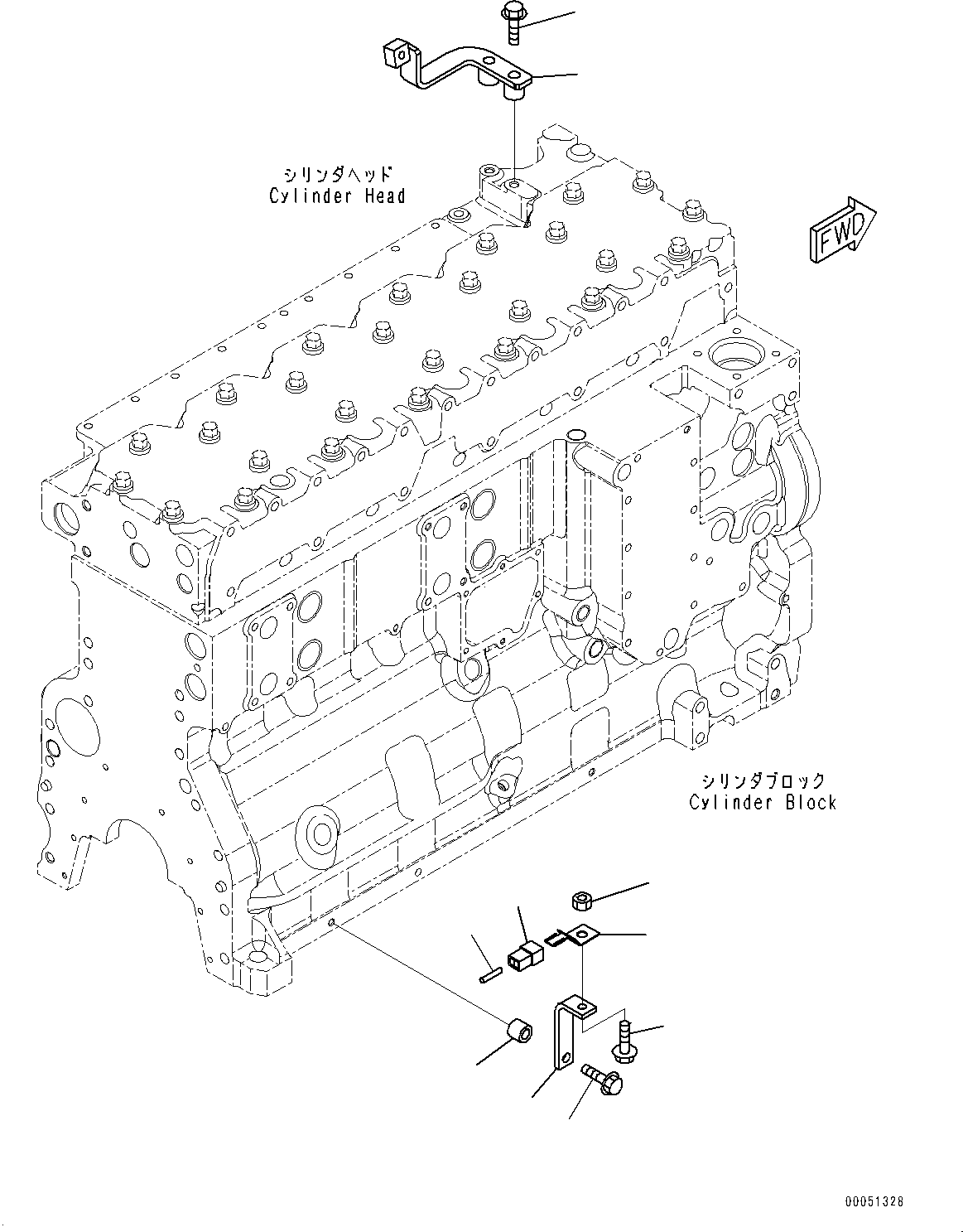 Engines Komatsu / SAA6D114E-3C S/N 26856759-UP (For WA430-6)(0000309c) / Wiring Harness (#26856759-)(F010001 : A6810-001001)
