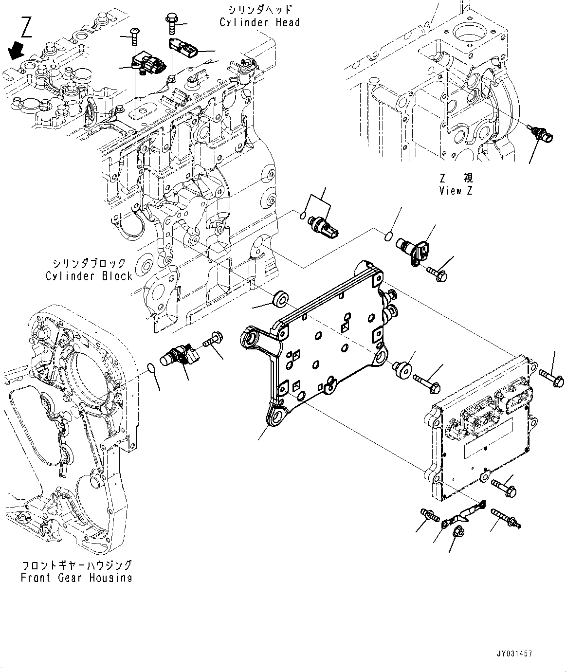 Engines Komatsu / SAA6D114E-3C S/N 26856759-UP (For WA430-6)(0000309c) / Connectors (#26856759-)(F011001 : AIC00-002001)