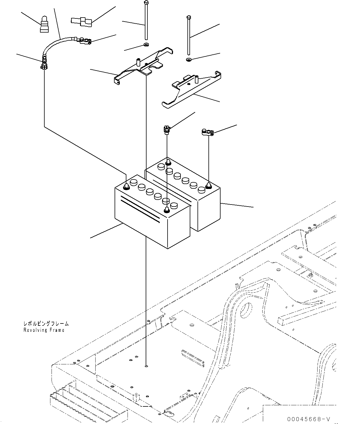 Excavators Komatsu / PC270LC-8 S/N 30117-UP(0000311C) / Battery (#30117-)(E001001 : E0100-001001)