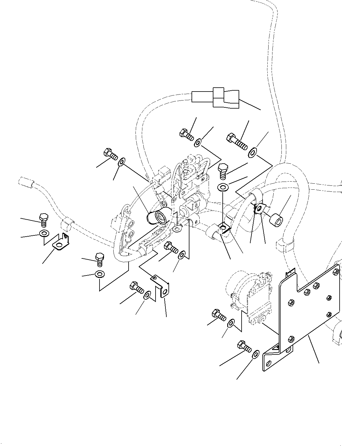 Excavators Komatsu / PC270LC-8 S/N 30117-UP(0000311C) / Electric Wiring Harness, Starting Wiring Harness (#30117-)(E003001 : E0200-002001)