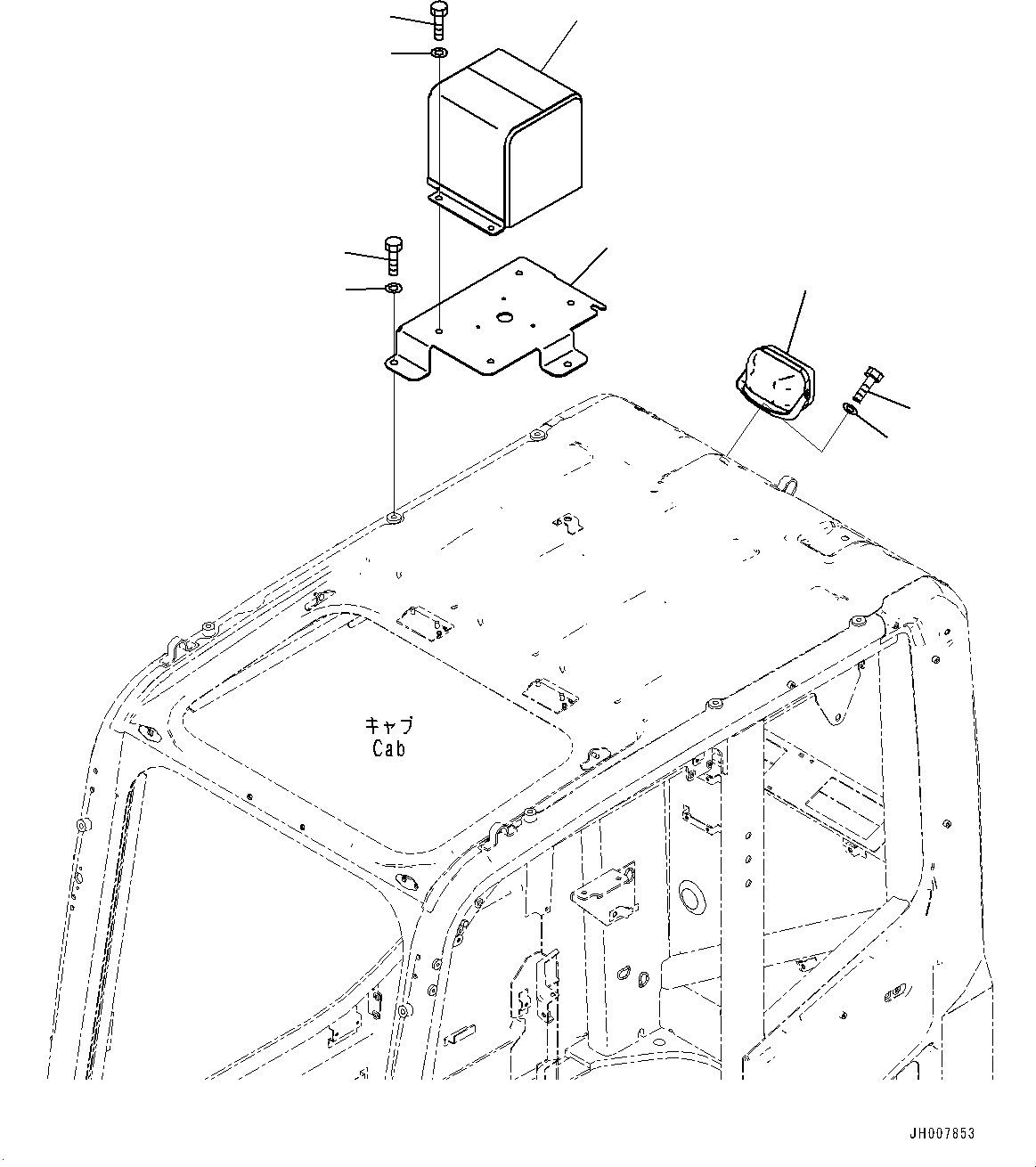 Excavators Komatsu / PC270LC-8 S/N 30117-UP(0000311C) / Beacon Lamp (#30117-30258)(E013001 : E0340-003001)