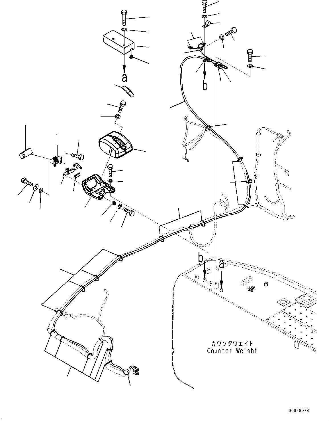 Excavators Komatsu / PC270LC-8 S/N 30117-UP(0000311C) / Rearview Camera, (2/2) (#30117-)(E018002 : E0450-003002)