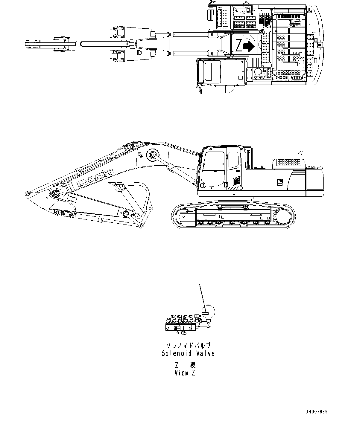 Excavators Komatsu / PC270LC-8 S/N 30117-UP(0000311C) / Caution Plates, Accumulator (#30117-)(U048001 : U0580-009001)