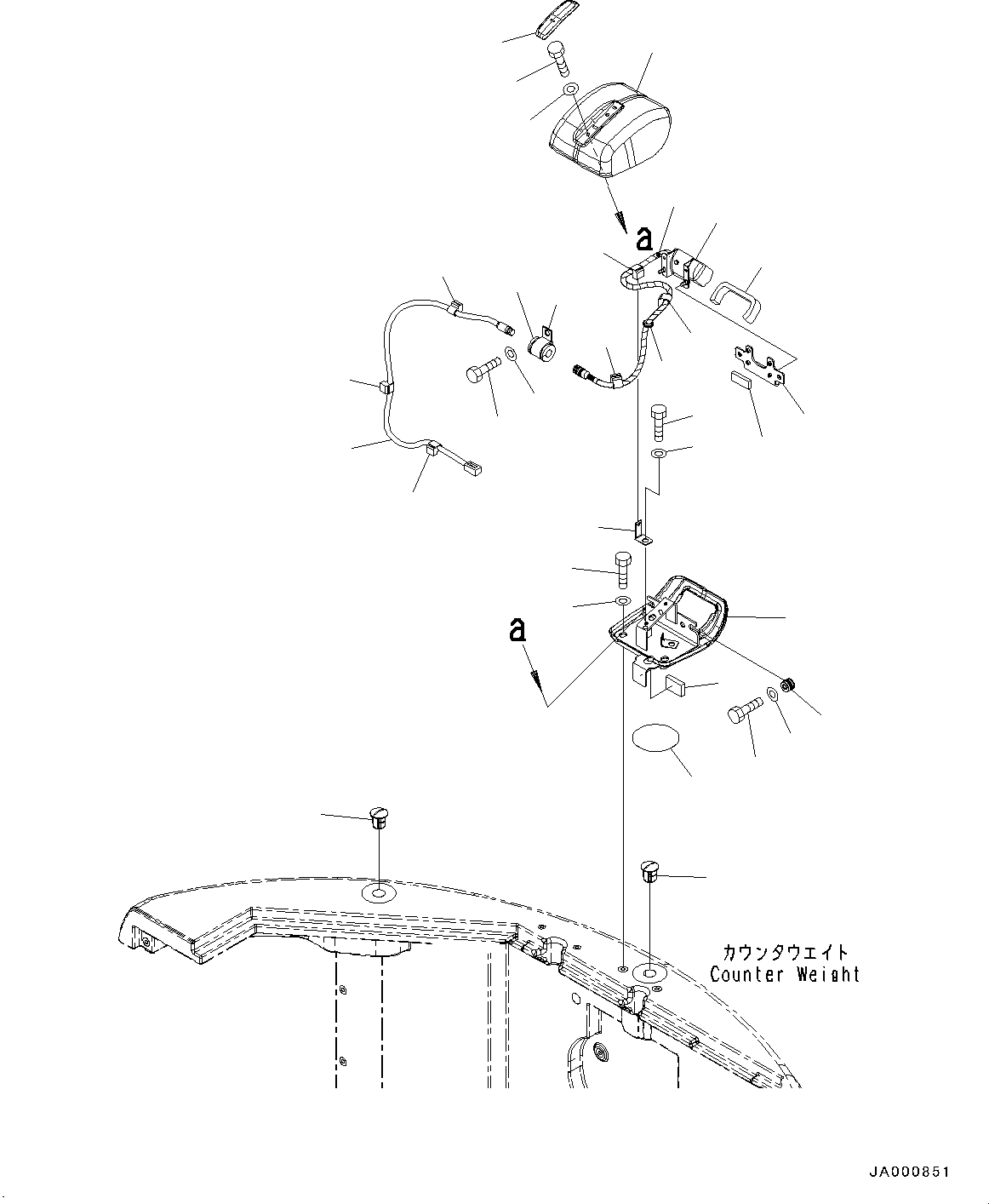 Excavators Komatsu / PC138US-8 S/N 24510-UP (EU Spec.)(0000314c) / Rearview Camera,  (#24510-26415)(E006001 : E0450-001001)
