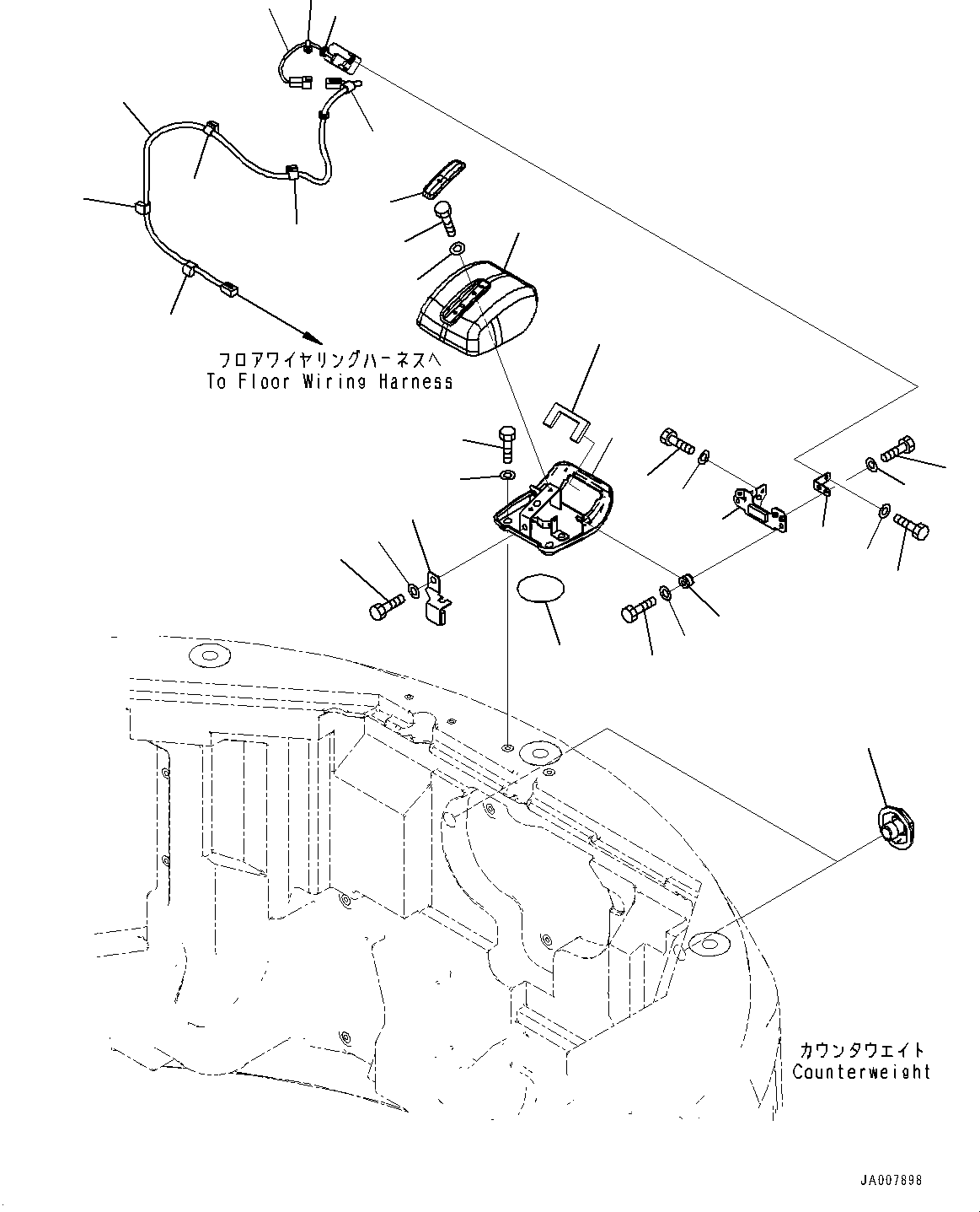 Excavators Komatsu / PC138US-8 S/N 24510-UP (EU Spec.)(0000314c) / Rearview Camera,  (#26416-)(E006002 : E0450-001001A)