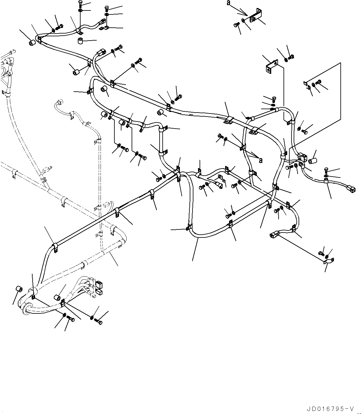 Excavators Mining Komatsu / PC2000-8 S/N 20196-UP(0000316c) / Electrical Parts, Option Wiring Harness (#20196-)(E008037 : E0200-006032)