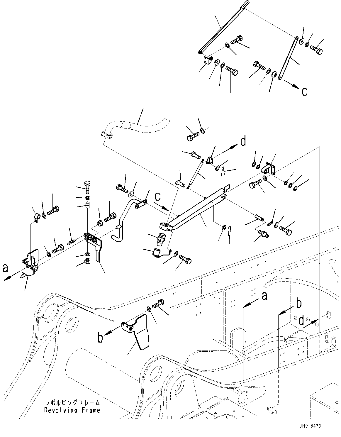 Excavators Mining Komatsu / PC2000-8 S/N 20196-UP(0000316c) / Fuel Piping, Fuel Piping, Service Center (#20196-)(D010010 : D0200-010010)