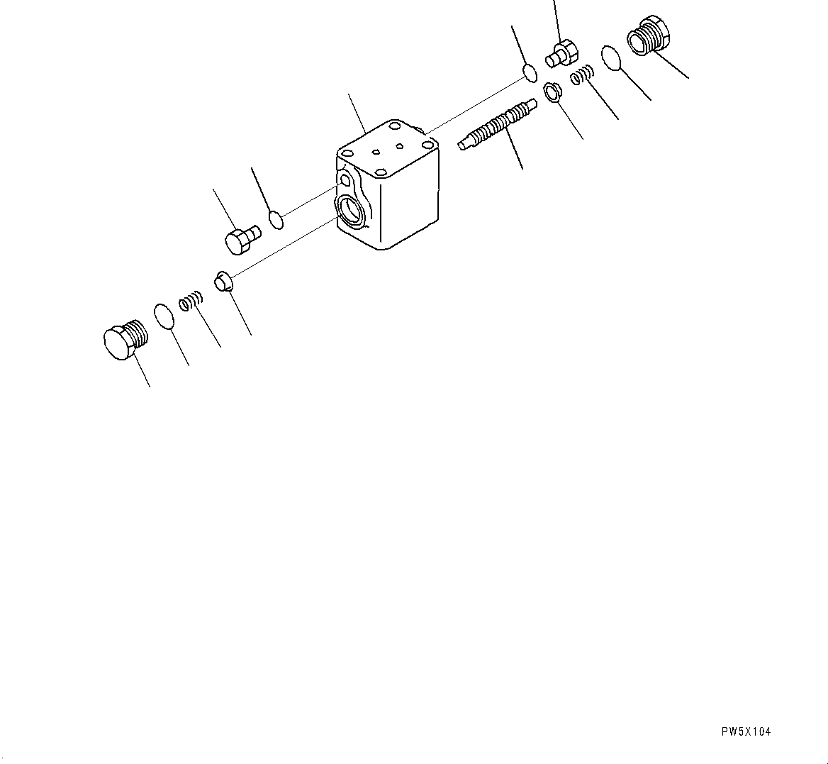 Excavators Mining Komatsu / PC2000-8 S/N 20196-UP (Extreme Cold Area Arrangement (-40 deg C))(0000317c) / Proportional Pressure Control (PPC) Pump Return Piping, Hose (1/2) (#20196-)(H027002 : H1841-001002)
