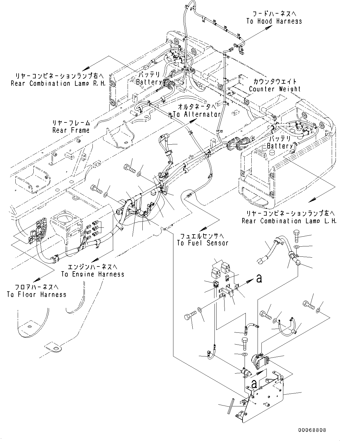Wheel Loaders Komatsu / WA320PZ-6 S/N 70452-UP (For EU)(0000339c) / Front Lamp (#70452-70899)(E008001 : E0300-001001)