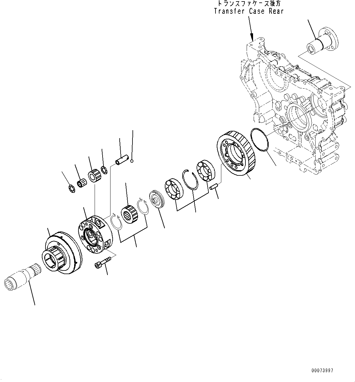 Wheel Loaders Komatsu / WA320PZ-6 S/N 70452-UP (For EU)(0000339c) / Transfer, Shaft Bearing and Gear (#70452-)(F001003 : F2420-002003)