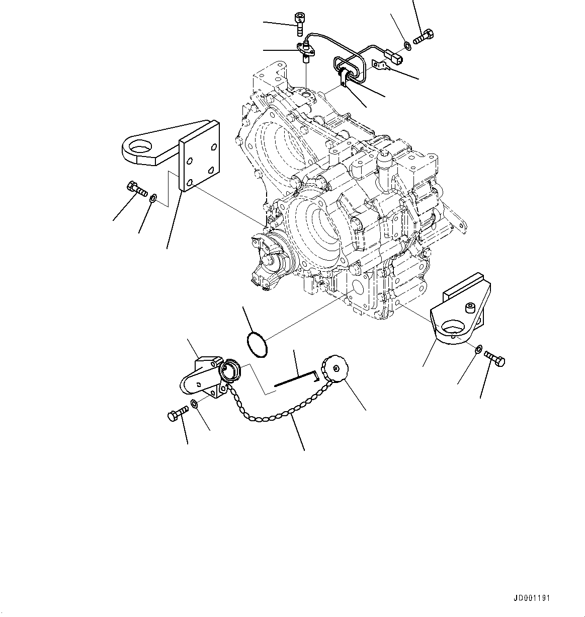 Wheel Loaders Komatsu / WA320PZ-6 S/N 70452-UP (For EU)(0000339c) / Transfer, Mounting Parts (#70452-)(F001006 : F2420-002006)