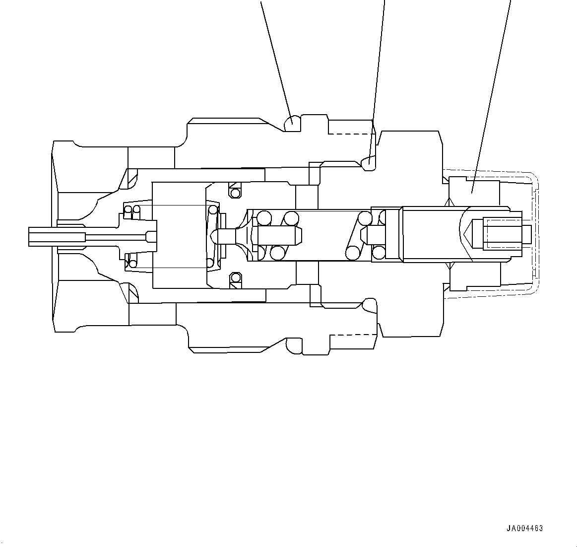 Wheel Loaders Komatsu / WA320PZ-6 S/N 70452-UP (For EU)(0000339c) / Hydrostatic Transmission (HST) Pump and Motor, Inner Parts, Pump (5/17) (#70452-70456)(F002005 : F2430-001005)
