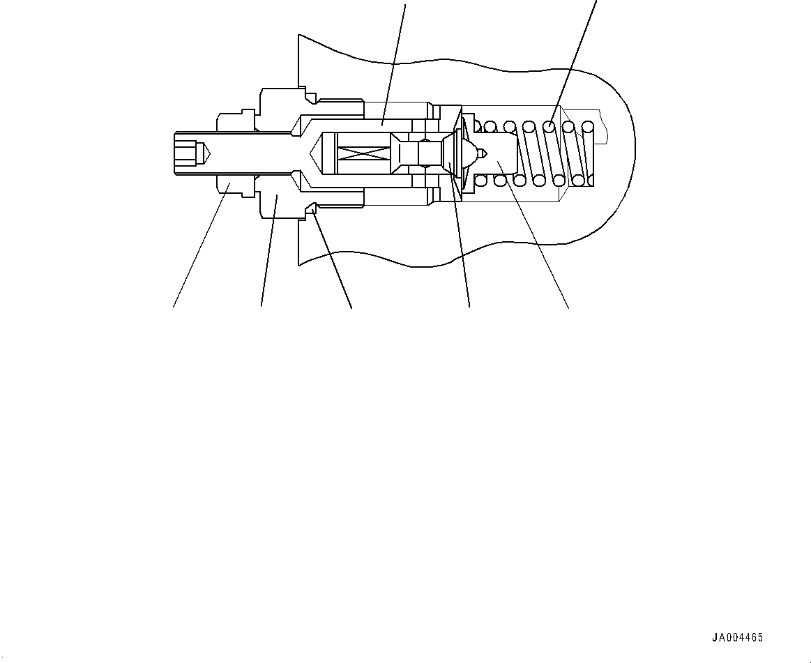 Wheel Loaders Komatsu / WA320PZ-6 S/N 70452-UP (For EU)(0000339c) / Hydrostatic Transmission (HST) Pump and Motor, Inner Parts, Pump (6/17) (#70452-)(F002007 : F2430-001006)