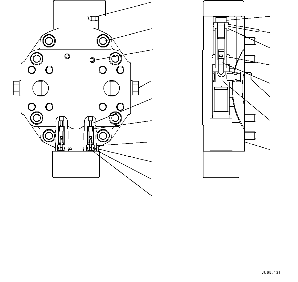 Wheel Loaders Komatsu / WA320PZ-6 S/N 70452-UP (For EU)(0000339c) / Hydrostatic Transmission (HST) Pump and Motor, Inner Parts, Motor 2 (6/7) (#70452-)(F002033 : F2430-001031)