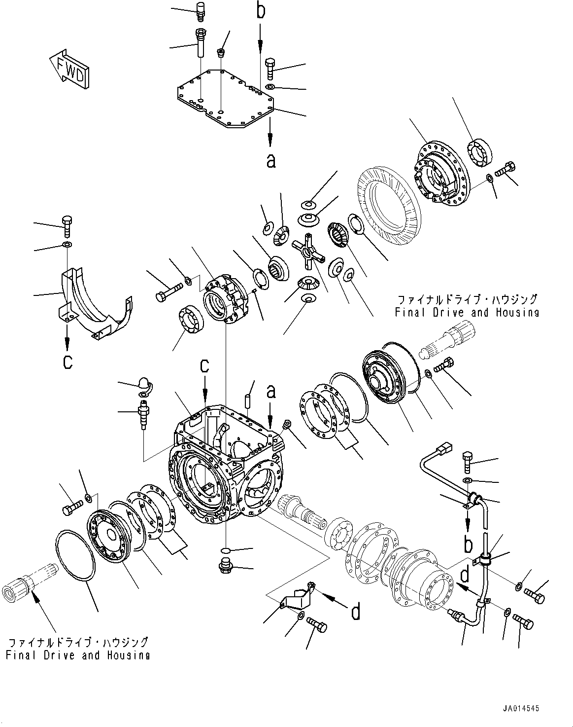 Wheel Loaders Komatsu / WA320PZ-6 S/N 70452-UP (For EU)(0000339c) / Front Axle, Brake (#70452-)(F005006 : F4400-001006)