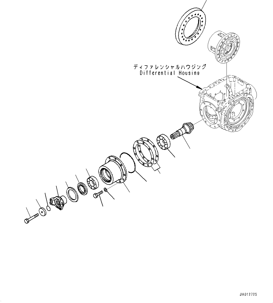 Wheel Loaders Komatsu / WA320PZ-6 S/N 70452-UP (For EU)(0000339c) / Rear Axle, Differential (1/2) (#70452-)(F009003 : F4500-002003)