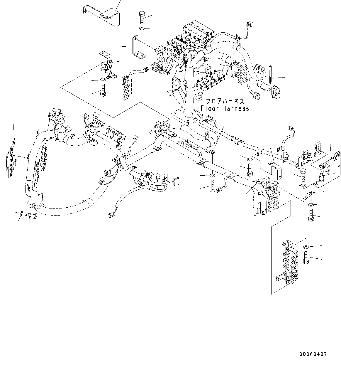 Wheel Loaders Komatsu / WA320PZ-6 S/N 70452-UP (For EU)(0000339c) / ROPS Cab and Floor Frame Group, Monitor (#70452-)(K004034 : K0210-001031)