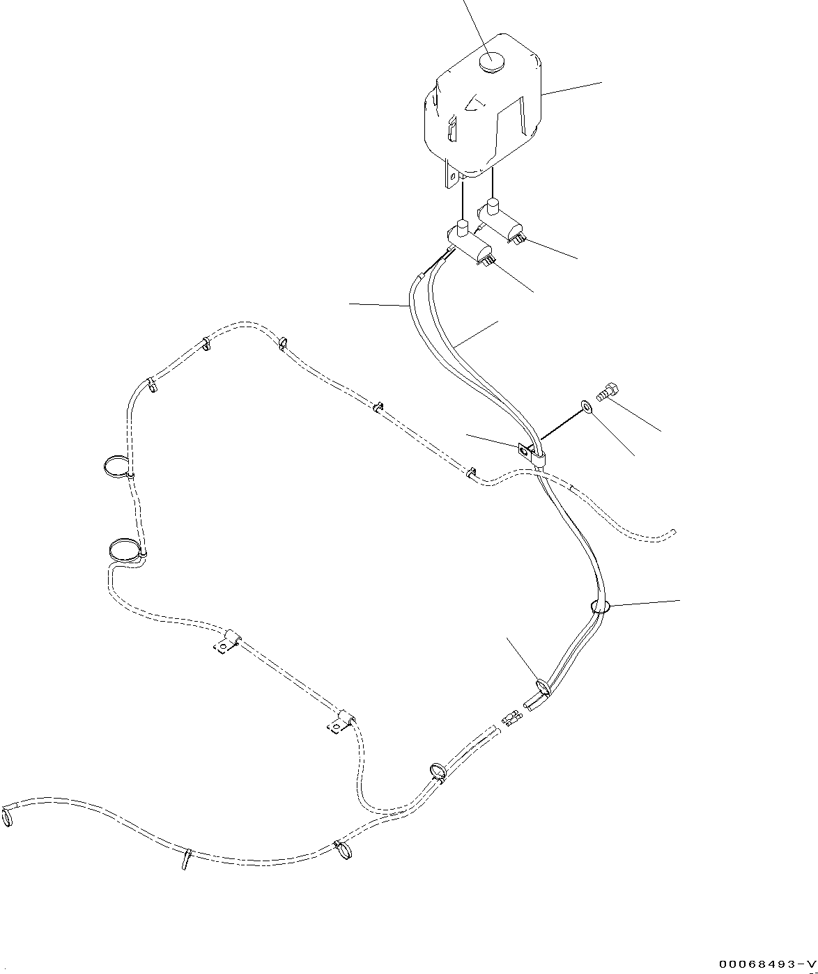 Wheel Loaders Komatsu / WA320PZ-6 S/N 70452-UP (For EU)(0000339c) / Window Washer (#70452-)(K006001 : K0350-001001)