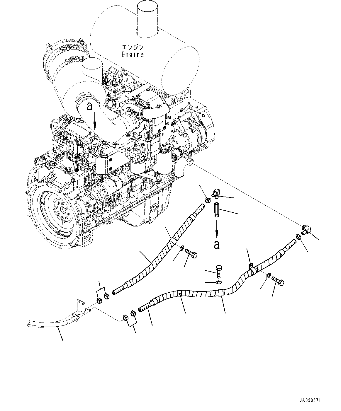 Wheel Loaders Komatsu / WA320PZ-6 S/N 70452-UP (For EU)(0000339c) / Cab Heater Piping (#70452-)(K010001 : K0713-001001)