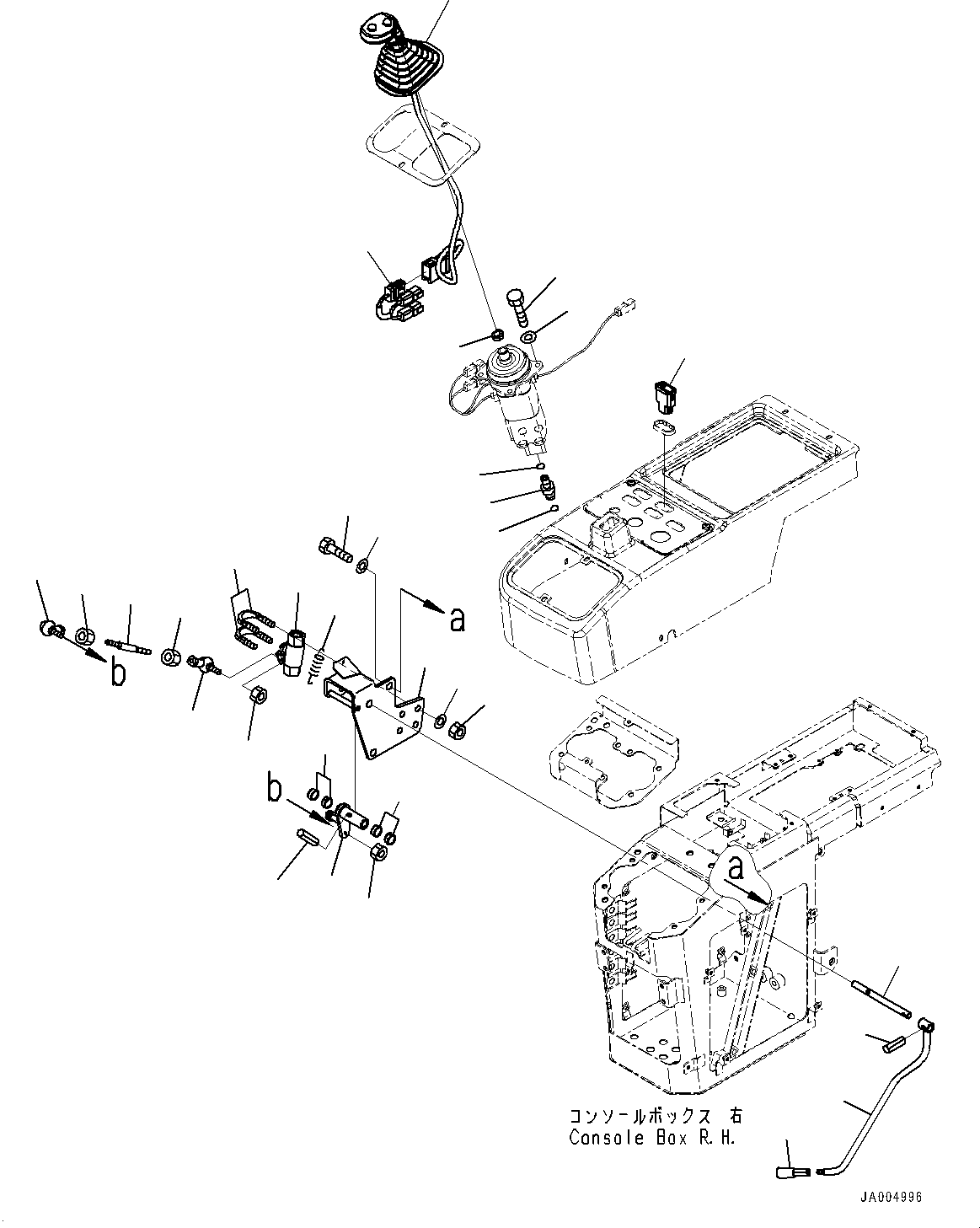 Wheel Loaders Komatsu / WA320PZ-6 S/N 70452-UP (For EU)(0000339c) / Console, Work Equipment Control Lever (#70536-)(K020002 : K4202-012002)