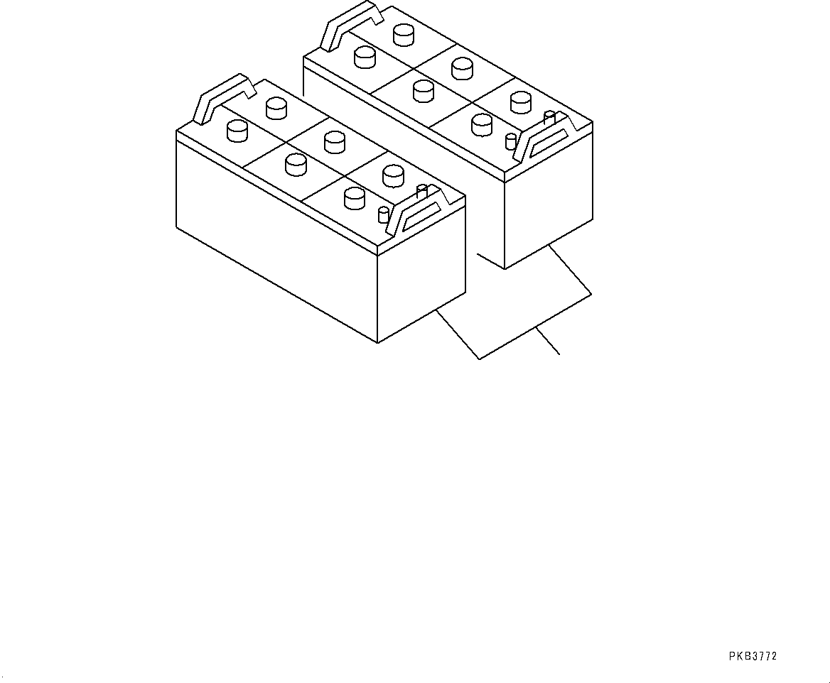 Bulldozers Komatsu / D85PX-15E0 S/N 11609-UP (ecot3)(0000341c) / Battery (#11609-)(E002001 : E0110-002001)