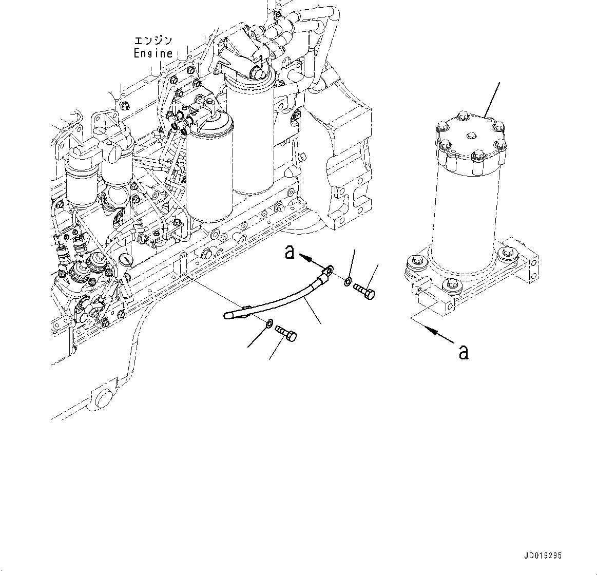Bulldozers Komatsu / D85EX-15E0 S/N 11609-UP (ecot3)(0000343c) / Wiring Harness, Engine Side (#11609-)(B004001 : B0500-003001)