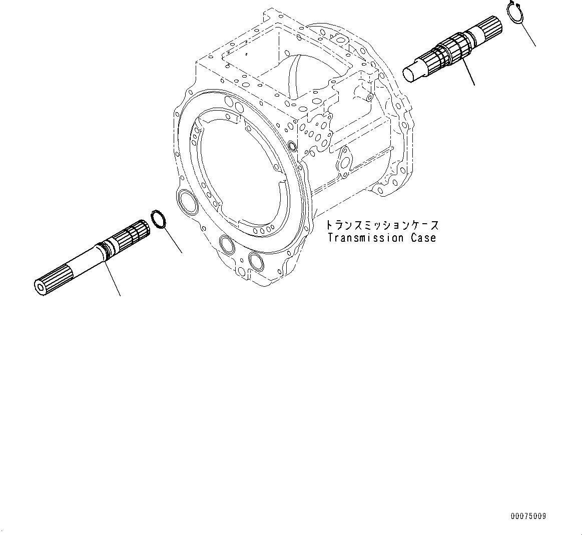 Bulldozers Komatsu / D85EX-15E0 S/N 11609-UP (ecot3)(0000343c) / Power Train, Input and Output Shaft (#11609-)(F002012 : F2300-005012)