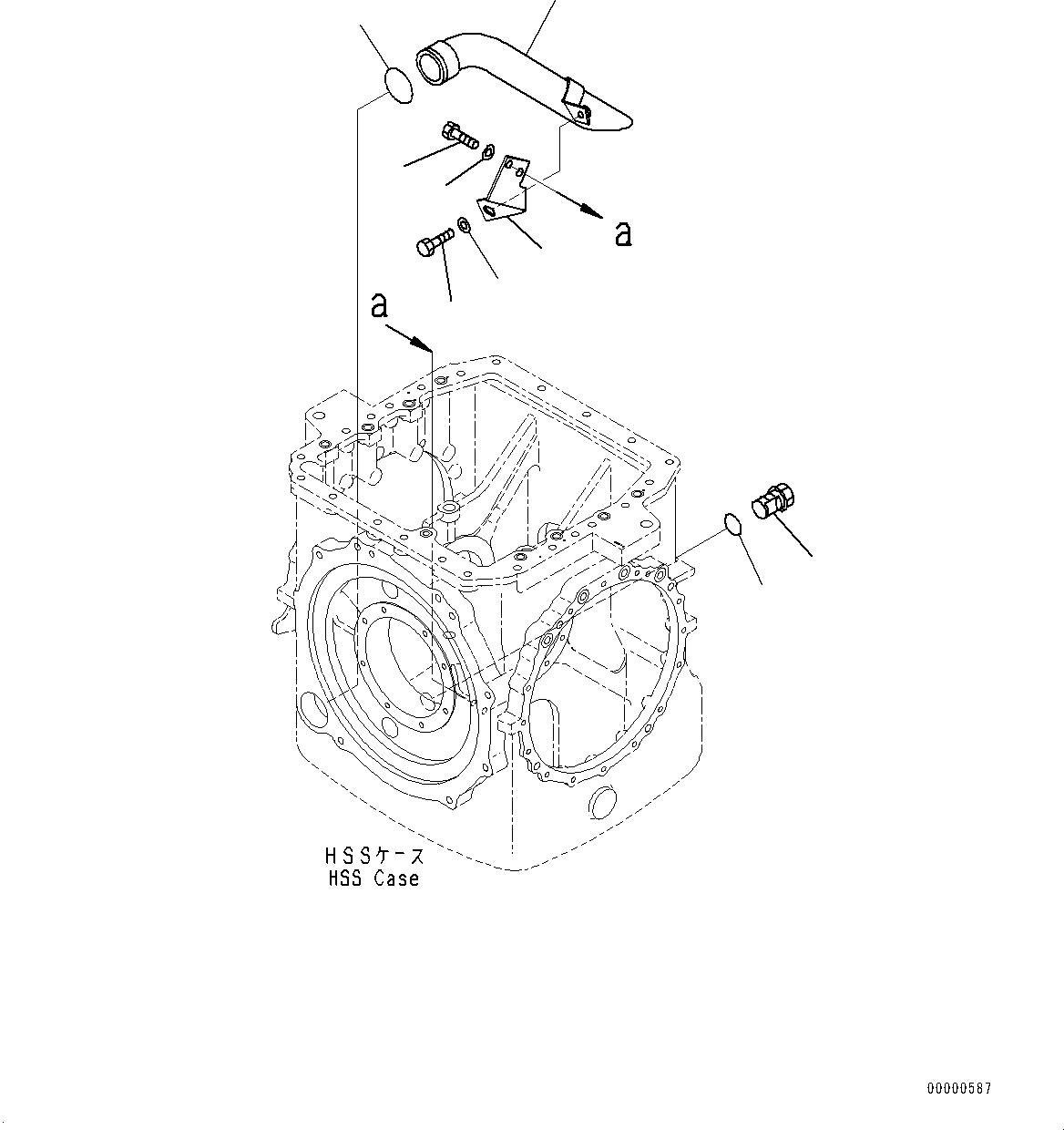 Bulldozers Komatsu / D85EX-15E0 S/N 11609-UP (ecot3)(0000343c) / Power Train, Steering Support (#11609-)(F002023 : F2300-005023)
