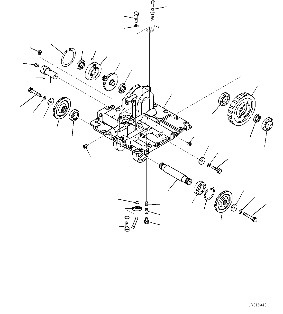 Bulldozers Komatsu / D85EX-15E0 S/N 11609-UP (ecot3)(0000343c) / Power Train, H.S.S. Gear (#11609-)(F002024 : F2300-005024)