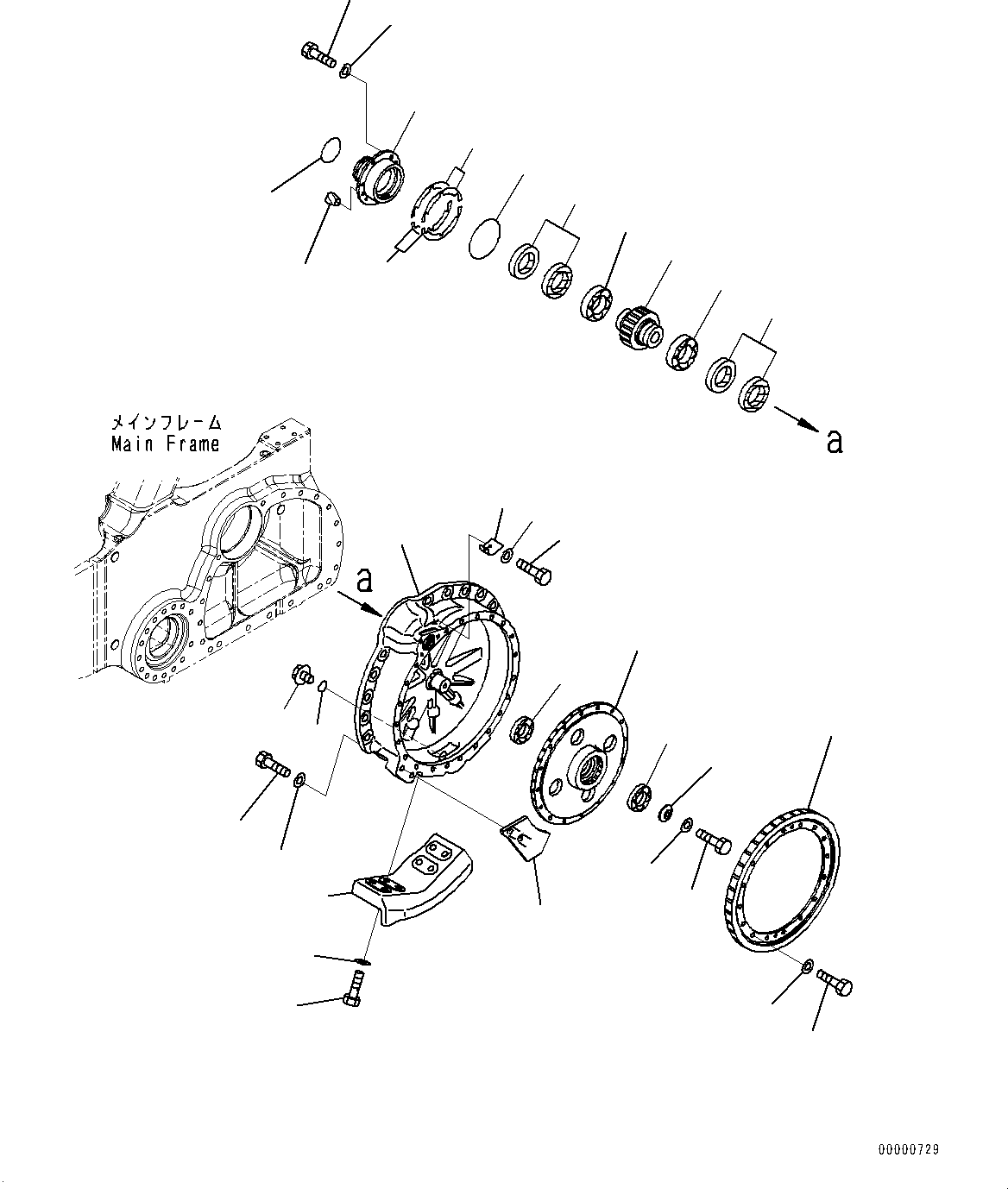Bulldozers Komatsu / D85EX-15E0 S/N 11609-UP (ecot3)(0000343c) / Final Drive, Final Gear Case L.H. (#11609-)(F004002 : F2380-001002)