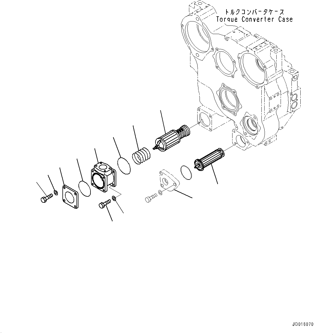Bulldozers Komatsu / D85EX-15E0 S/N 11609-UP (ecot3, For EU)(0000344c) / Power Train, Strainer (#11609-)(F002005 : F2300-005005)