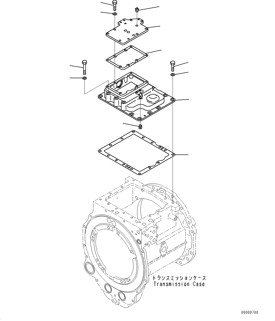 Bulldozers Komatsu / D85EX-15E0 S/N 11609-UP (ecot3, For EU)(0000344c) / Power Train, Valve Cover (#11609-)(F002017 : F2300-005017)