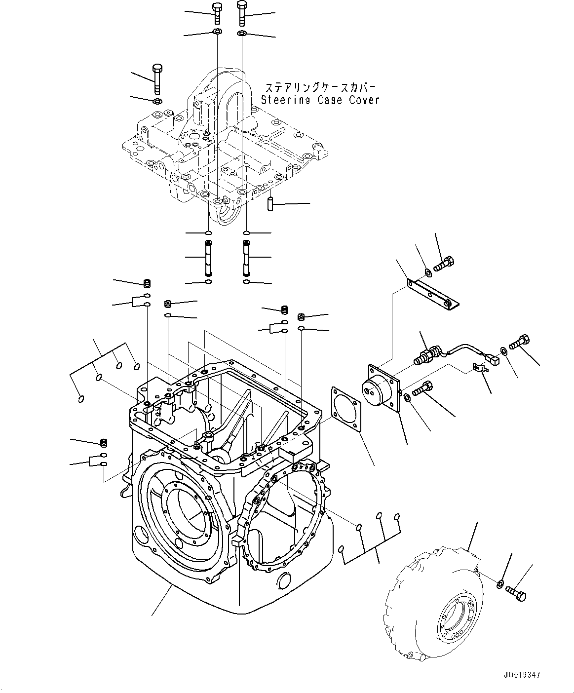 Bulldozers Komatsu / D85EX-15E0 S/N 11609-UP (ecot3, For EU)(0000344c) / Power Train, Case (#11609-)(F002021 : F2300-005021)