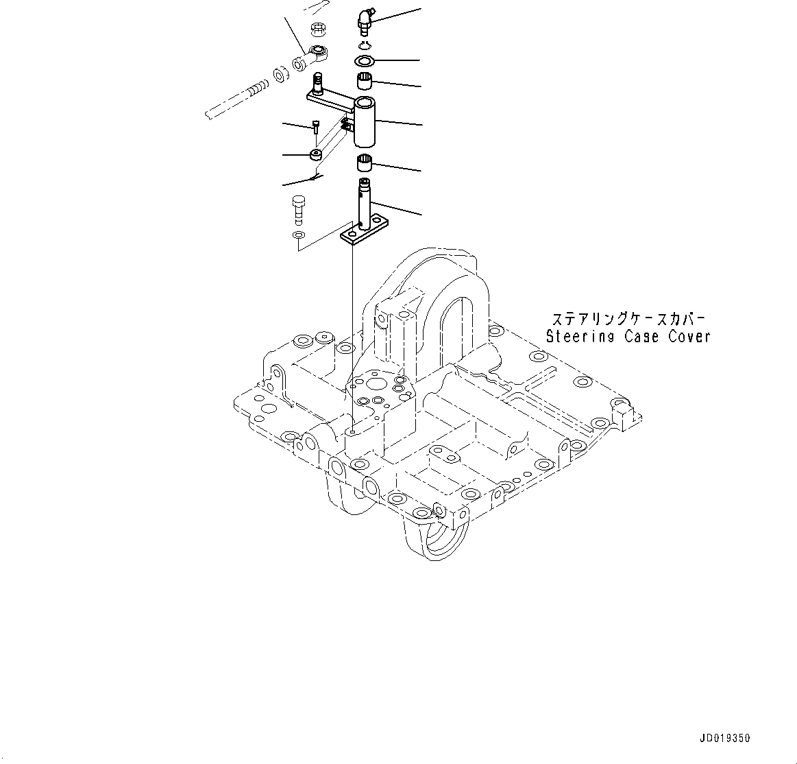 Bulldozers Komatsu / D85EX-15E0 S/N 11609-UP (ecot3, For EU)(0000344c) / Power Train, Steering Case Cover Related Parts (#11609-)(F002025 : F2300-005025)