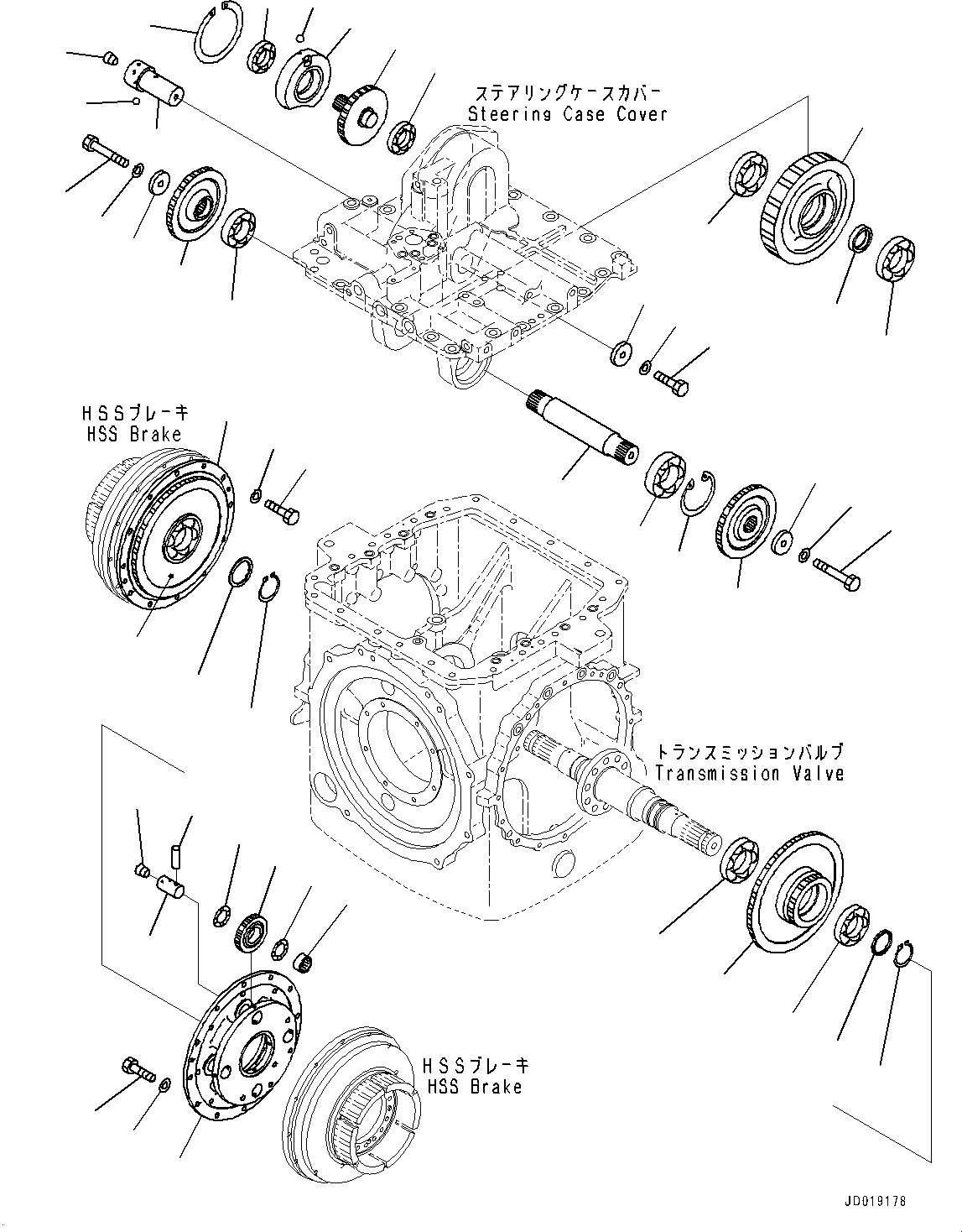 Bulldozers Komatsu / D85EX-15E0 S/N 11609-UP (ecot3, For EU)(0000344c) / Power Train, Carrier (#11609-)(F003020 : F2300-006020)
