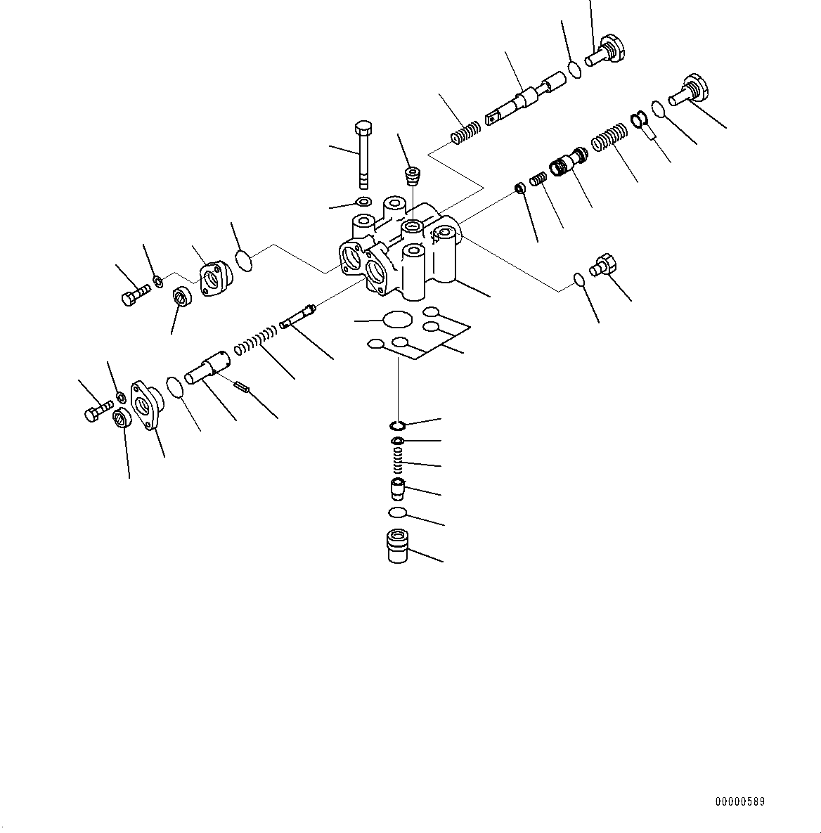 Bulldozers Komatsu / D85EX-15E0 S/N 11609-UP (ecot3, For EU)(0000344c) / Power Train, Steering Valve (#11609-)(F003024 : F2300-006024)